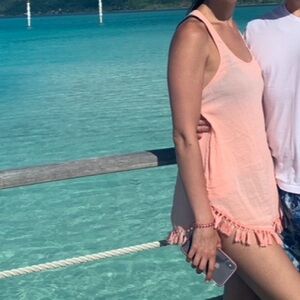 VS Swim Cover Up, Fringe on bottom,  Size S